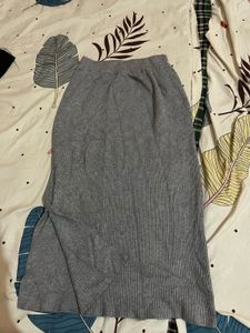 Grey Korean Skirt