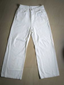 White Wide Leg Jeans
