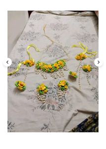 Floral Jewelry Set for Haldi Ceremony