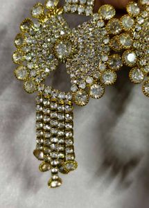 Vintage Rhinestone Statement Earrings