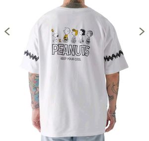 Size-S) The Souled Store White Oversized Tshirt