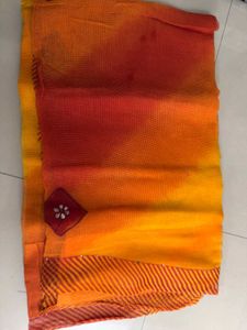 Ombre Orange Sari