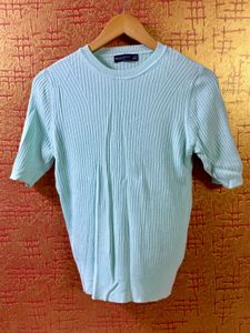 Marks &amp; Spencer Ribbed Crew Neck Female Tshirt