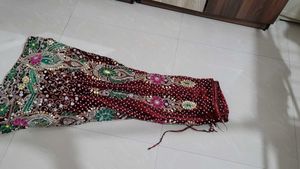 Stunning Red Bridal Lehenga Set – Full Embroidery