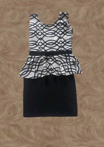 Chic Black & White Dress