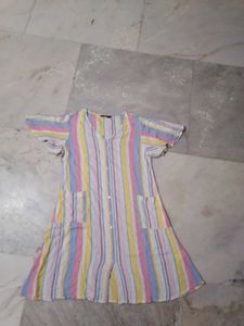 Striped Shirt Dress