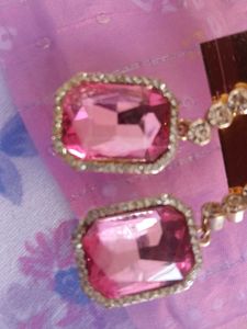 Pink Fashion Earrings