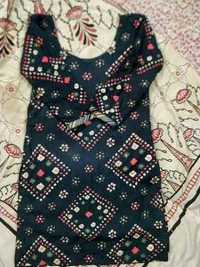 Bandhani Print Dress