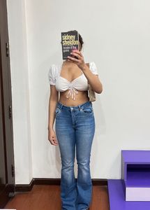 Trendy White Crop Top