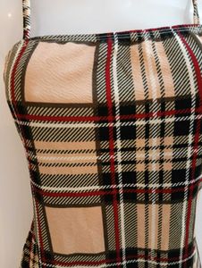 Shein Plaid Bodycon Dress