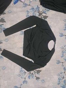 Cropped Long Sleeve Top
