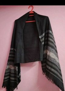 Black Striped Scarf