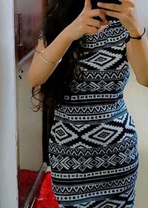 Black And White Bodycon Dress