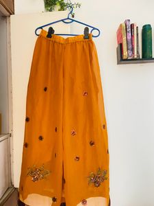 mehndi Colour Plazzo Suit