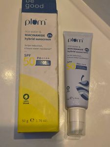 Plum Rice Water Sunscreen new unused no coin