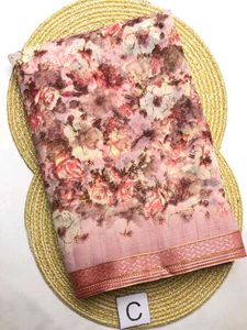 Floral Print Saree