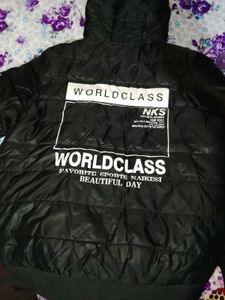 Black Puffer Jacket with Hood