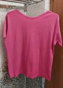 Pink Corduroy T-Shirt
