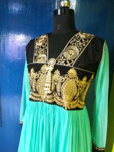 Anarkali With Dupatta And Churidaar.