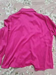 Magenta Button-Down Shirt