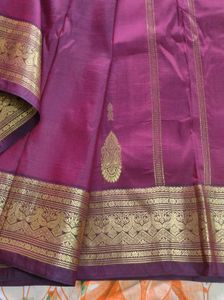 Coco Cola Brown Pure Silk Saree