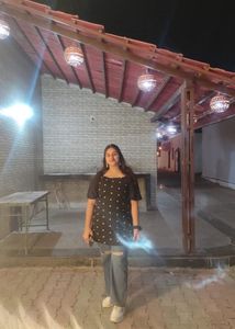 A black cute top cum sort kurti