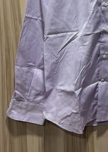 Massimo Dutti Formal Lavender Cotton Shirt