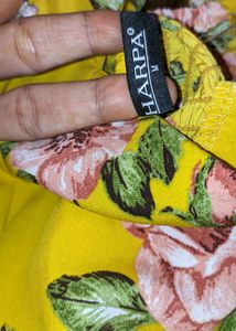 Yellow Puff Sleeve Dress