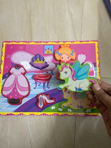 Chunky Pieces Puzzle Board Wooden