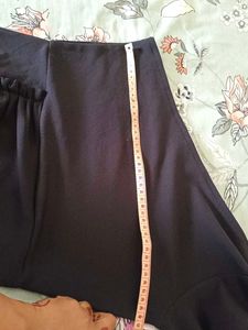 One-Shoulder Black Midi Dress