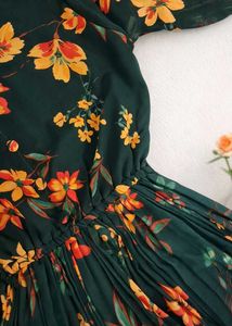 Floral Print Long Dress