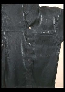 Shiny Black Shirt