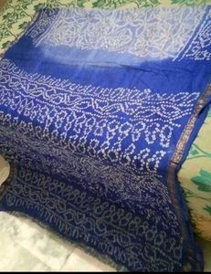 6Brand New Bandhani cotton silk saree set