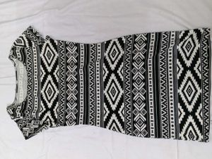 Black And White Bodycon Dress