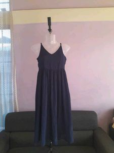 Navy Blue Midi Dress