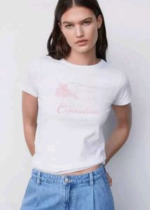 Mango Women Printed Pure Cotton Tshirt