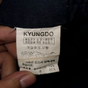 Kyungdo Navy Blue 6 Pocket Pants (Unisex)