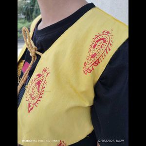 Embroidered Crop Vest
