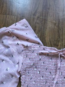 Floral Smocked Long Sleeve Top