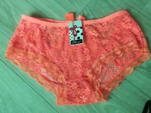 Coral Lace Briefs