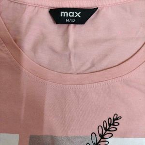 MAX Pink Floral Graphic Tee