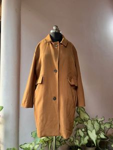 Caramel brown oversized coat