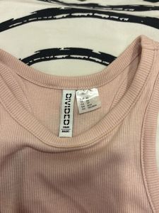 Pink Cropped Tank Top