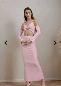 Shein Cute Tie-しp Halter Neck Full Sleeve Ribbed B