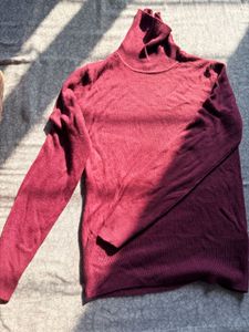 NEW Burgundy Turtleneck Sweater