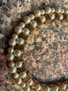 Pearl &amp; Gold Necklace