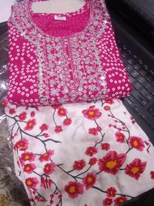 Pink Colour Kurta Set