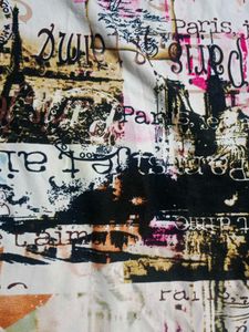 Paris Print Top