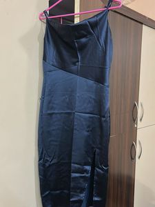 Blue Slit Dress