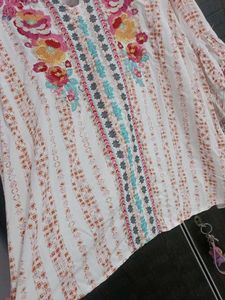 Embroidered Tunic Top